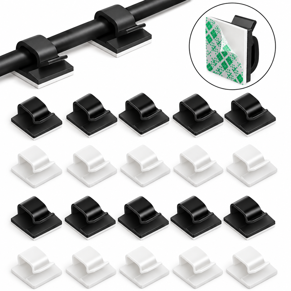 Stick-On Cable Clips